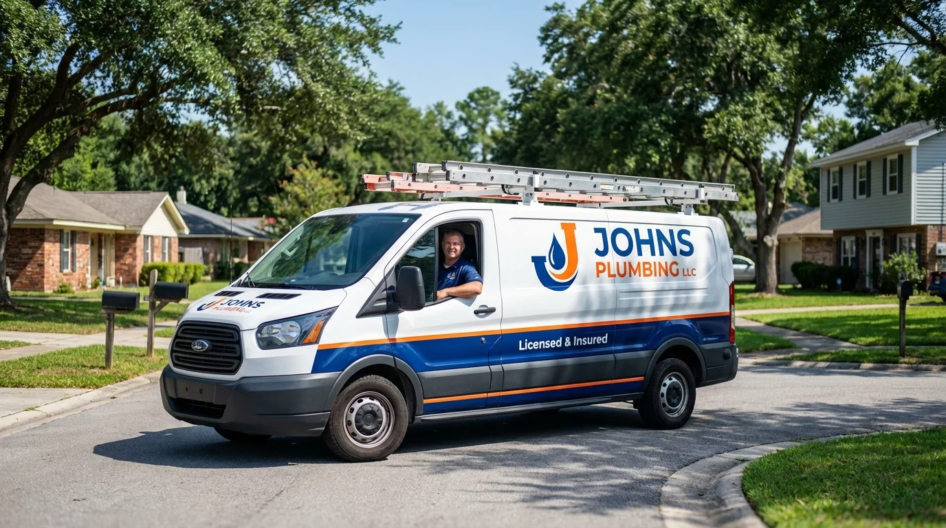 Johns Plumbing LLC service van in Mount Sterling, KY